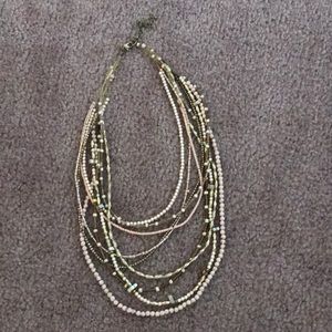 NWOT layered beaded necklace 🦋